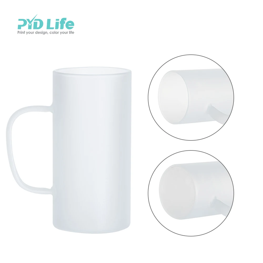 Wholesale PYD Life Custom 22 OZ Wholesale Tumblers Cups Sublimation Glass  Coffee Beer Mug Frosted Sublimation Glass Mug From m.