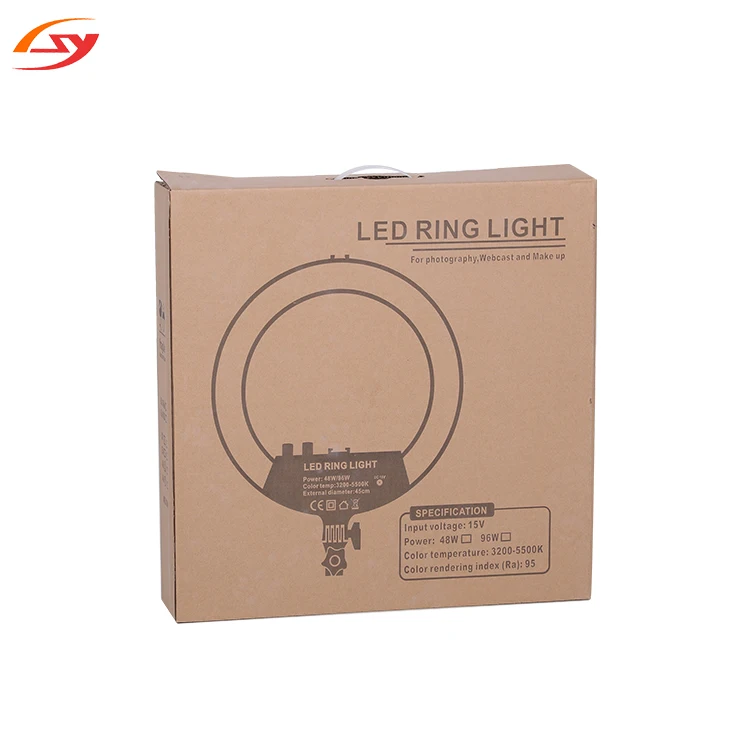2020 Новое прибытие кольцевая лампа 48 Вт 18 дюймов светодиодная фотолампа