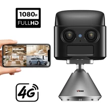 NEW Dual Lens 1080P 5X Zoom Battery Car Camera Night Vision IP Small CCTV Surveillance EUR Sim Card 4G Mini Camera