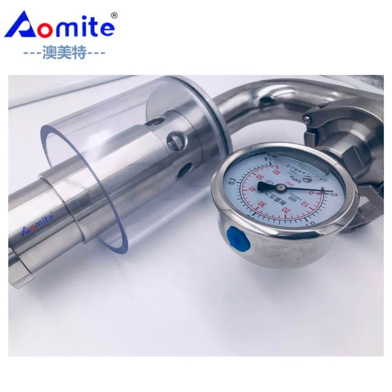 ТК, клапан для отжима с манометром, оборудование для брожения пива, трехзажимной клапан, 100 л 0,2-2,2 бар AISI304