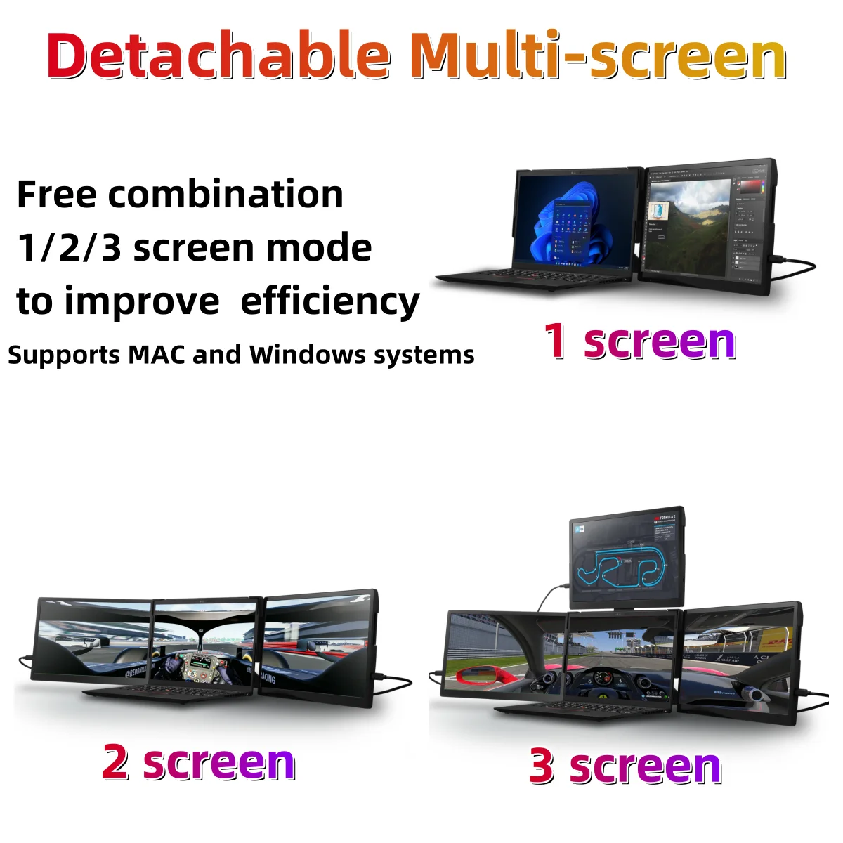 ディスプレイ Portable Laptop Monitor Amazon.com: Yxk 14