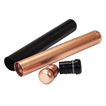 Multi - Functional Washable 110mm Aluminum Alloy Horn - Shaped Storage Can & Pillbox