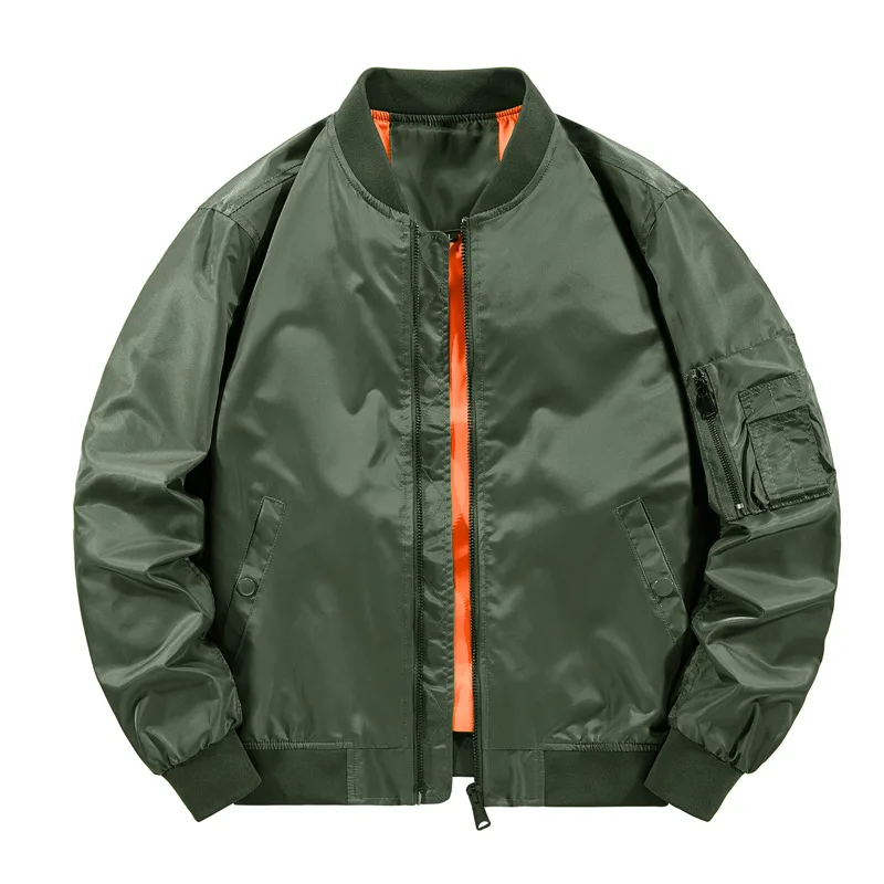 Men's Fashion Casual Windbreaker Bomber Jacket Coat  Autumn Outdoor Waterproof Sports Jacket  Windcheater