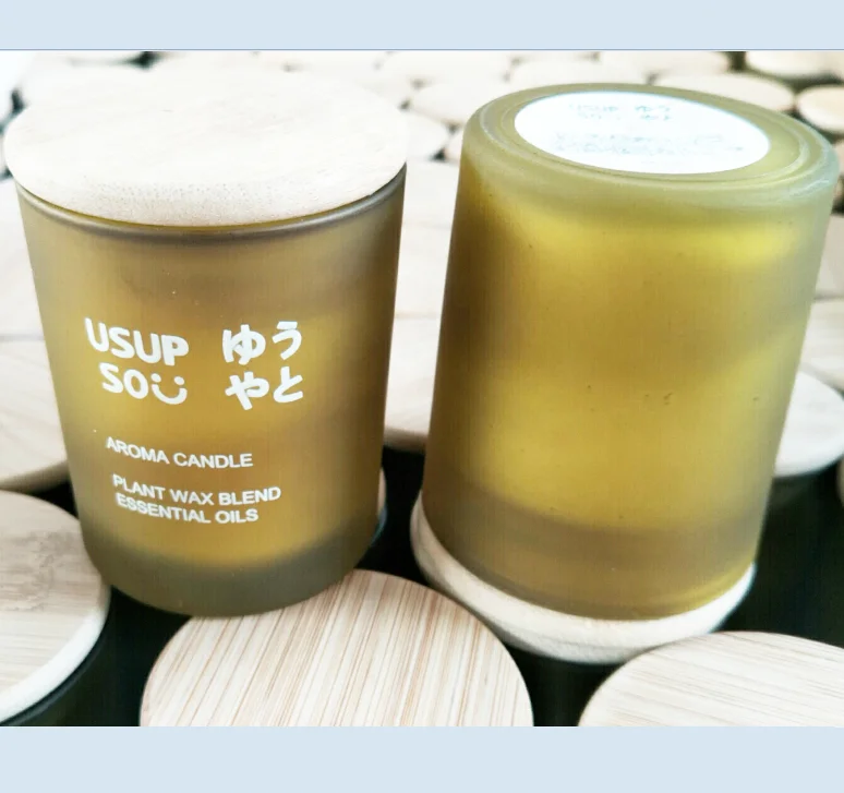 Оптовая продажа, индивидуальная Роскошная Ароматизированная стеклянная свеча