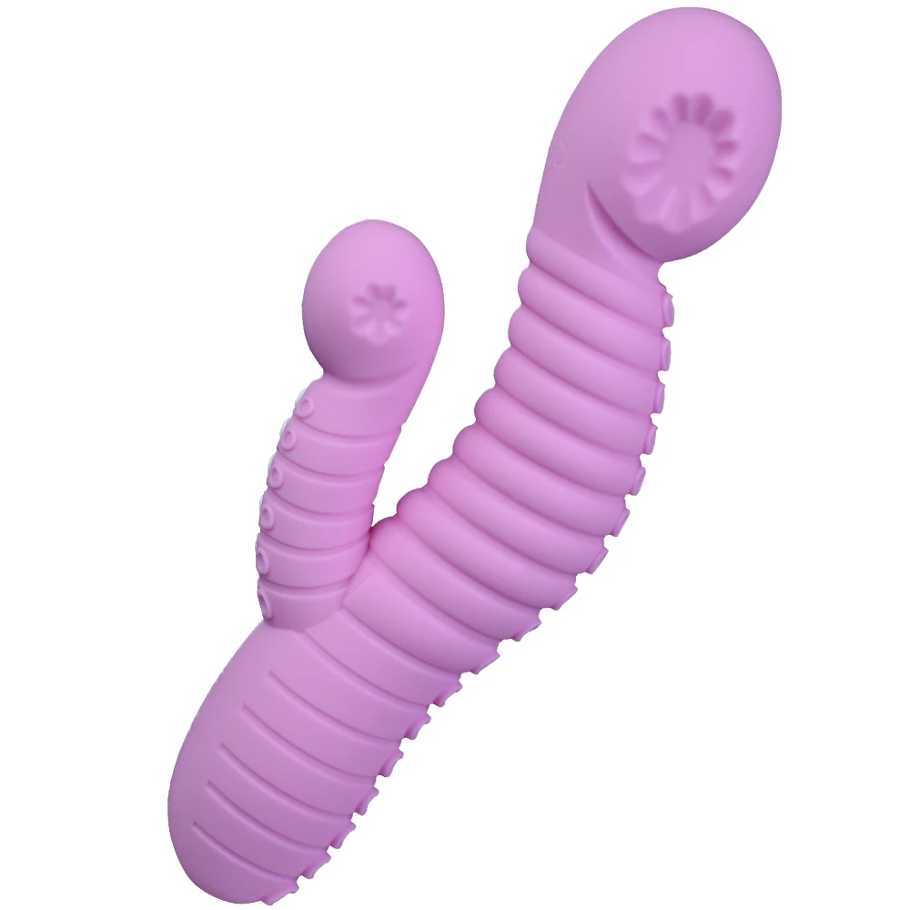 Rechargeable Dildo Snails Vibrator AV Stick Clitoris Sex Toys for Women  Female Dual Vibration G Spot Vagina MassagerMasturbator