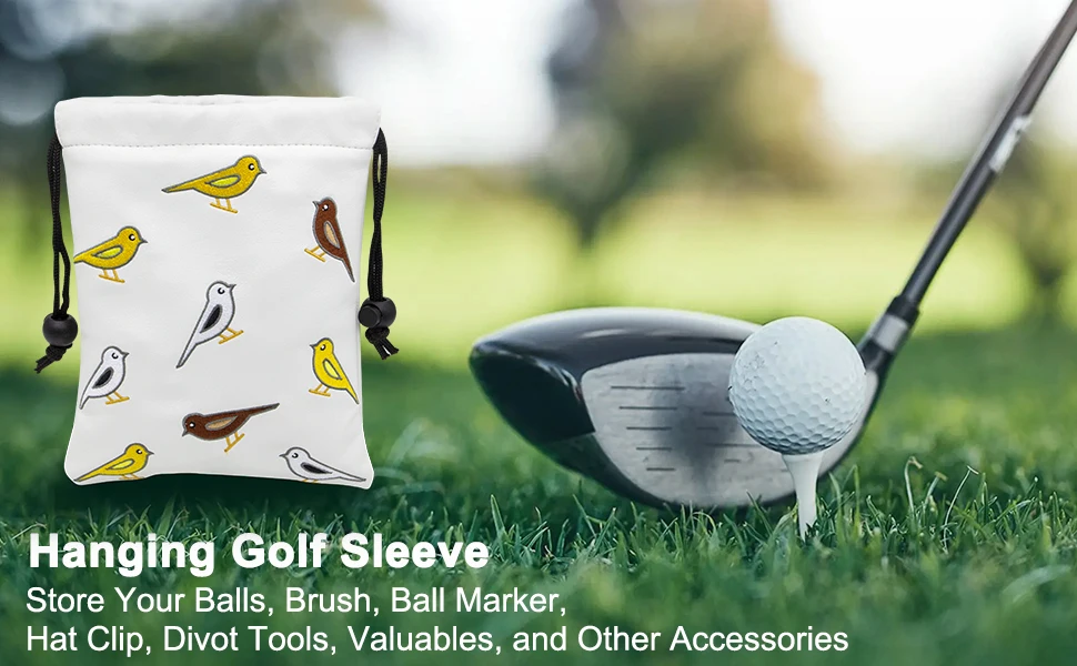 Manufacturer Custom Pu Leather Waterproof Golf Accessories Bag