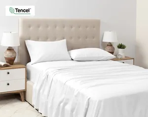 2026 New Arrival OEKO-TEX Eco Friendly 100% Lyocell Tencel  Fabric Bed Sheets Bedding Set