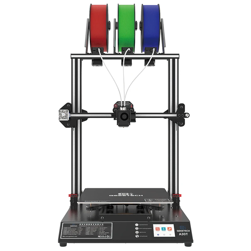 Geeetech A30T 3 in 1 Out 3D Printing Machine Mix Color Triple Color Triple Extruder Large 3d Printer