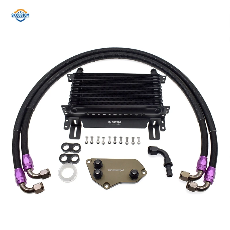 BMW 3 Series F10 F20 F30 E90 10 Rows Aluminum N20 N26 N51 N52 N53 Engine Oil Coolant Kit Cooling