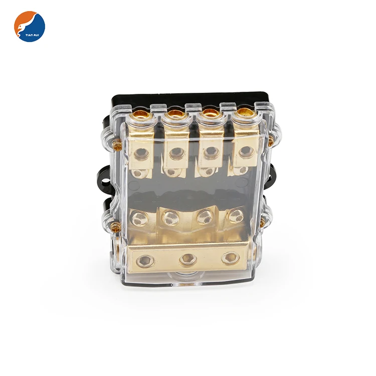 Fuse Box 32v Amomd 12 Way DC 32V Fuse Block Mega Terminal Block Fuse Holder Box With 12 Way Negative Bus Bar