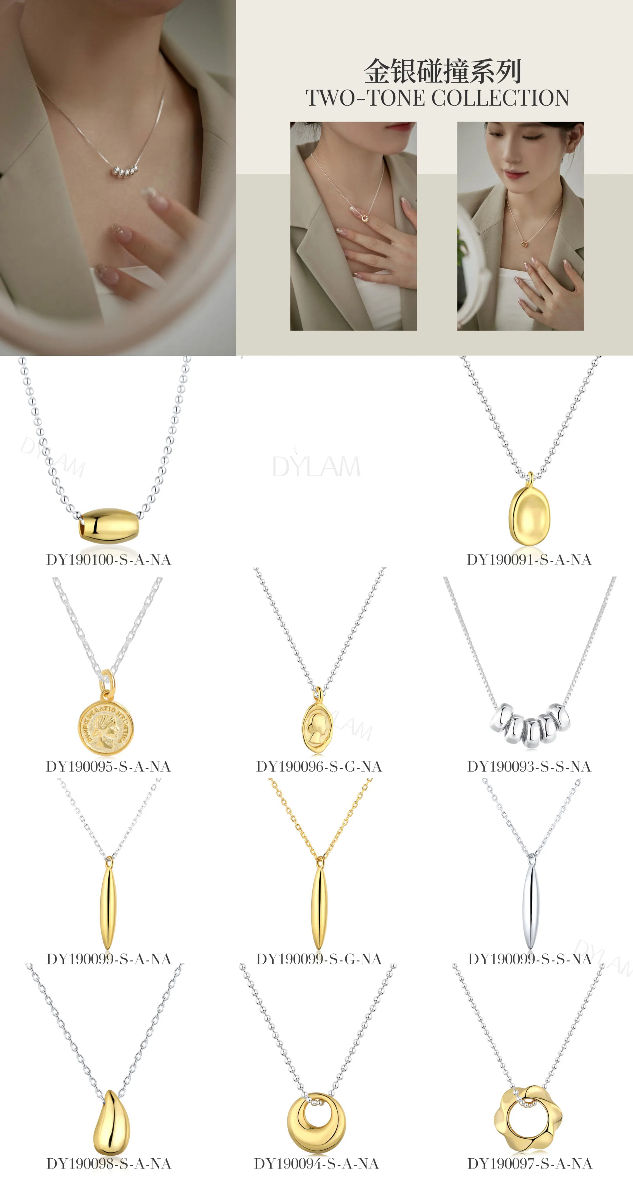 KAKODIY Fashion Jewelry Elegant 18K Gold Plated 925 Sterling Silver Pendant Necklace Women's Flower Coin Necklace detail 1