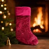 Large red christmas stocking