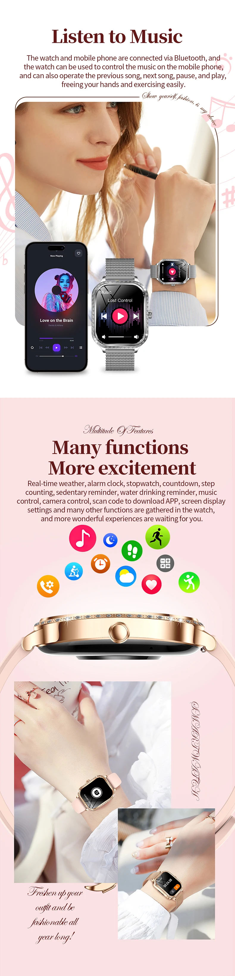 Chinese factory supplier supply Fashion Smart Watch Mk88 Fitness Tracker 1.75inch Tft Display Ip68 Waterproof 220mah Android Relojes Smartwatch 2025 For Ladies - Buy Fashionable Smart Watch For Ladies 1.75inch Fitness Tracker Watch android Smartwatch ip68 Waterproof Smartwatch