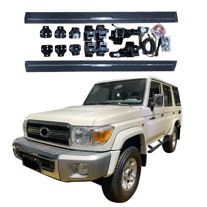 Power Step Automatic Aluminium Alloy Electric Side Steps Auto Parts Power Running Boards for TOYOTA  LC76 Land Cruiser 76