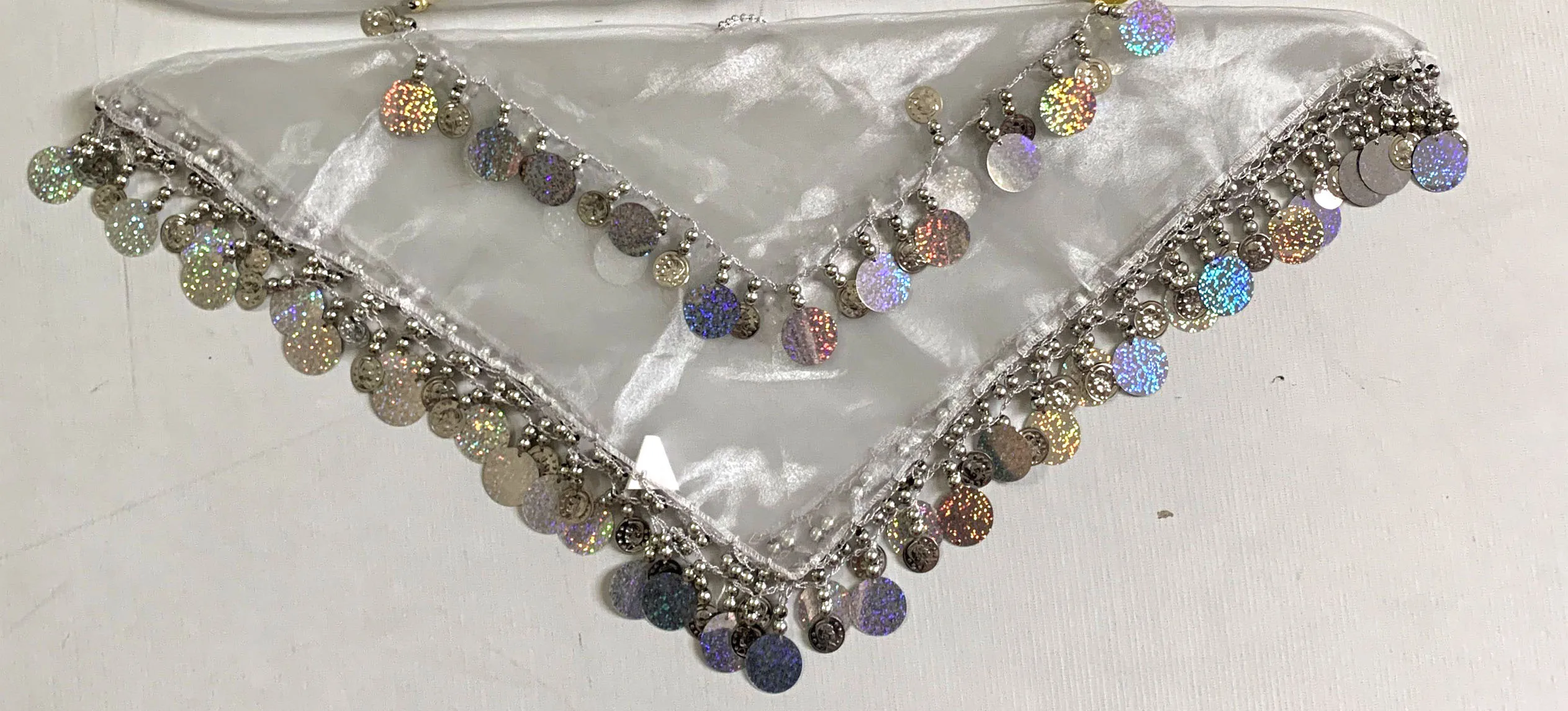 Customized Multicolored Organza Crocheting Sequins Dacron Assyrian - Main Image