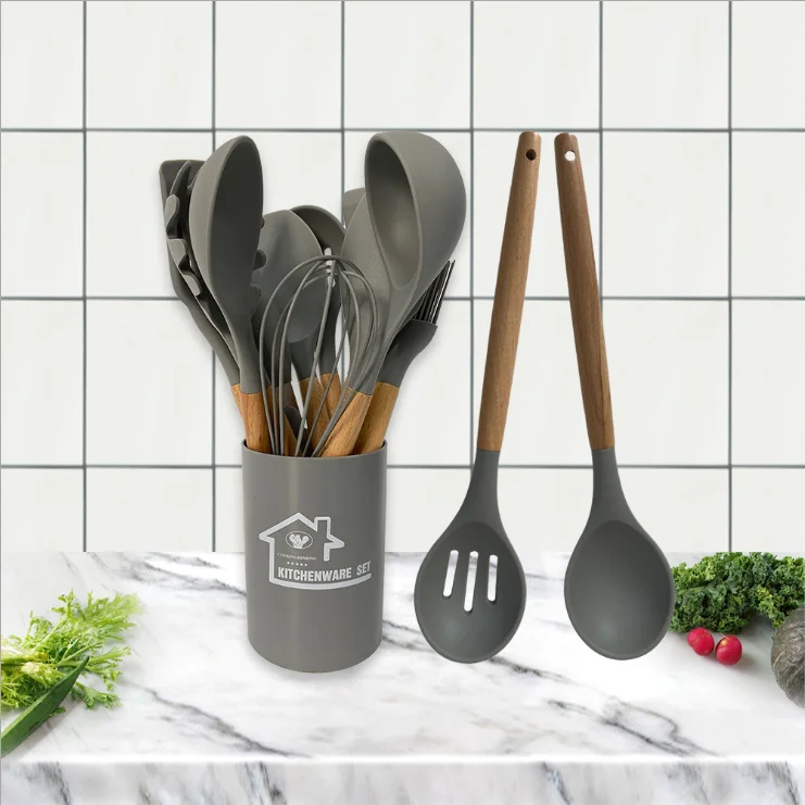 Buy Wholesale Cookware Silicone Rubber Cooking Utensils Kitchen Accessories  Set from Yiwu Jiwei Trade Co., Ltd., China