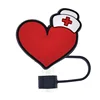 #Gorro de enfermera con 10 corazones
