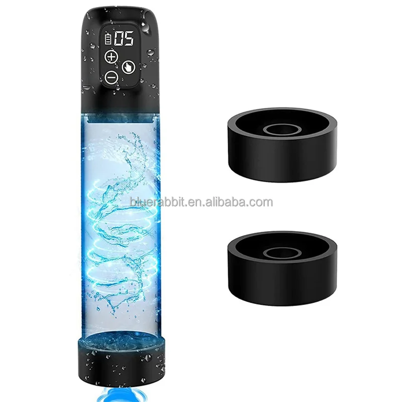 BlueRabbit 2 in 1 Electric Hydro Penis Pumps Wholesale Vacuum Pumps for Penis Enlargement Waterproof Enlarger Bath Penis Pumps