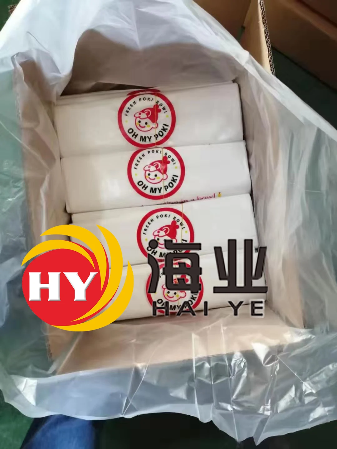 Oem Reusable Hdpe/ldpe Wave Top Handle Plastic Bags Supermarket