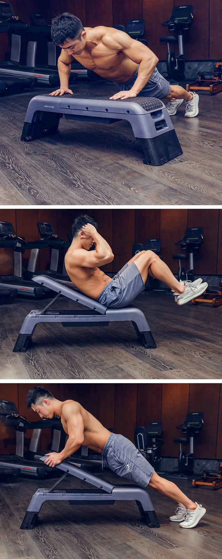 Plancha regulable en altura aerobic 2 veces fitness stepper Step Board bench 