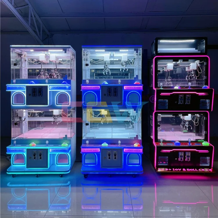 CGW 2 Player Toy Story Mini Crane Claw Machines Coin Operated Chocolate Claw Machine Candy Game Multi Crane Vending Machine