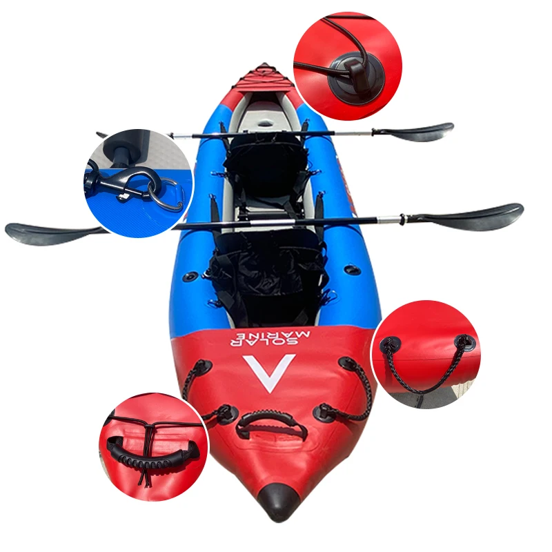 Inflatable Double Brushed Kayak Competition Canoe Folding Rafting