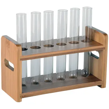 Topbathy 1Pack Stainless Steel Test Tube Storage Organizer Sampling Tubes Rack For Researchers