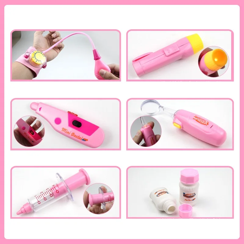 Детская медицинская коробка для врача игрушка сердцебиение звуковой свет стетоскоп и игрушки мальчиков девочек набор игрушек