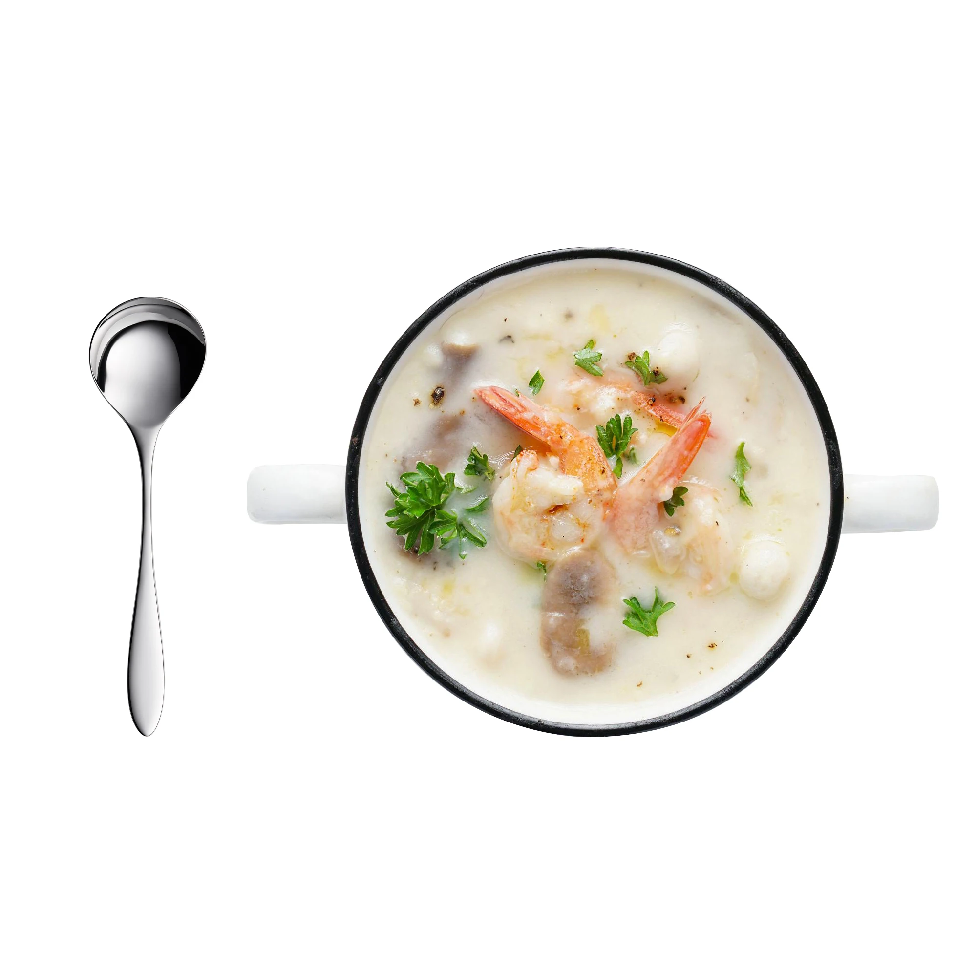 trio brand cheap cooking soup spoon stainless steel soup spoon