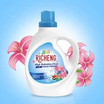 wholesale organic  3 in 1 natural non toxic fragrance lasting 5L underwear washing liquid laundry detergent for washing clothes