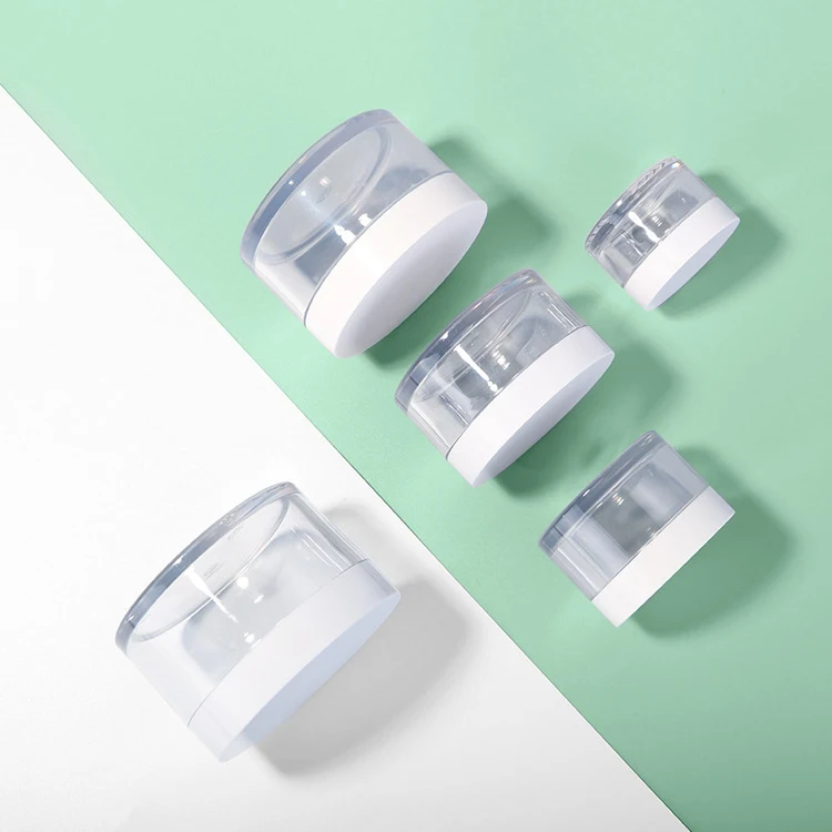 Hot Selling Pet Plastic Cream Bottle Wide Mouth Cream Sub-bottle 30/50ml Cosmetic Packaging Jar