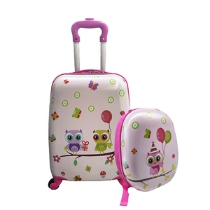 16 "trolley Bag Suitcase Luggage Hot Selling Variety of Cute Cartoon Design Waterproof Children Travel Set