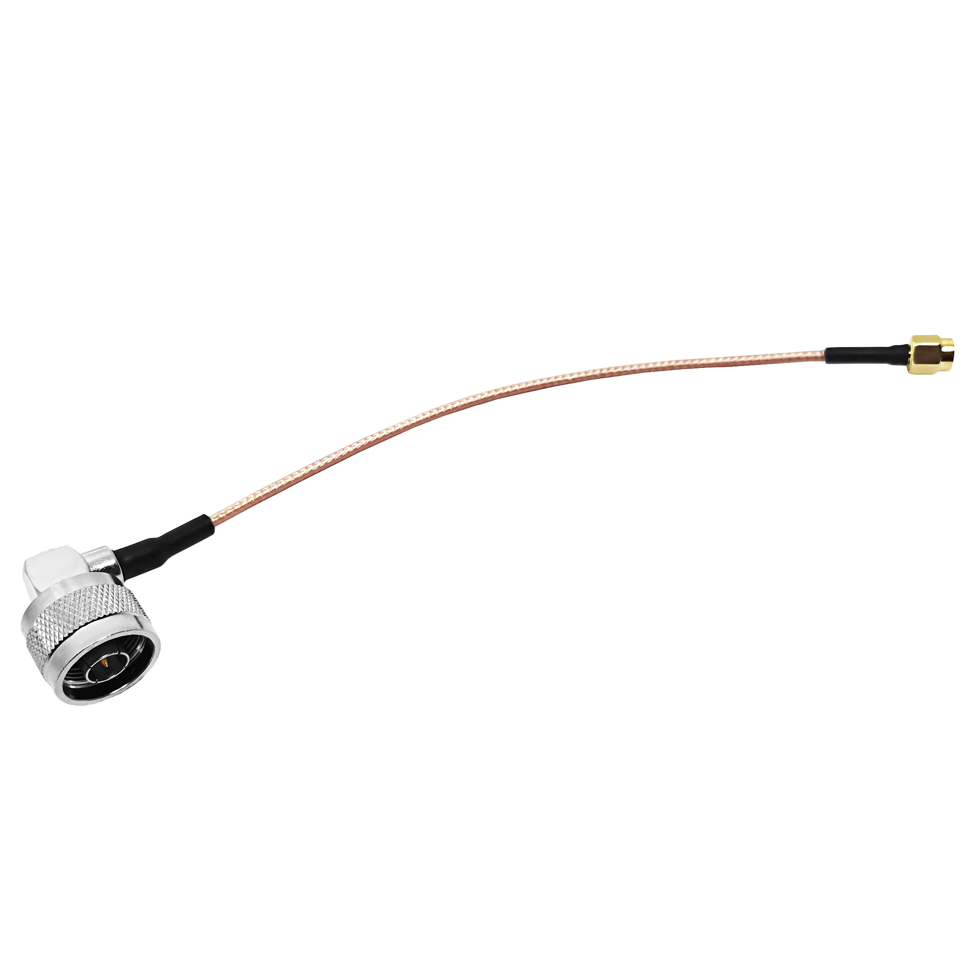 Werkslieferung N Stecker (männlich), 90°, auf SMA Stecker (männlich) für RG142-Kabelbaugruppe