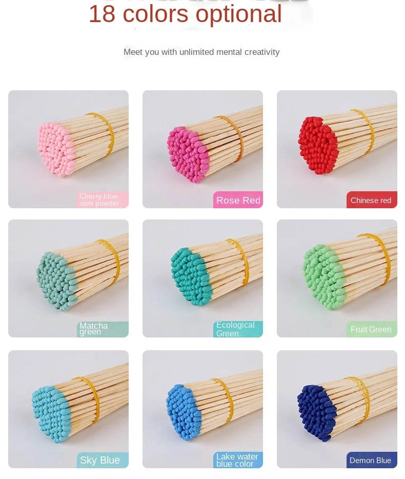 Matches Bulk Color Splints Handmade Match10cm Lengthened Aromatherapy