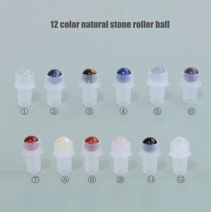 10ml Empty Refill Round Rectangle Gold Silver Black Aluminum Long Cap Perfume Essential Oil Glass Roller Roll on Bottle