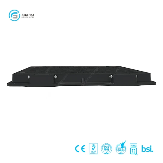 Resin Vacuum Chamber Locking System Anti Theft Manhole Cover Smc Plastic Manhole Cover En124 B125
