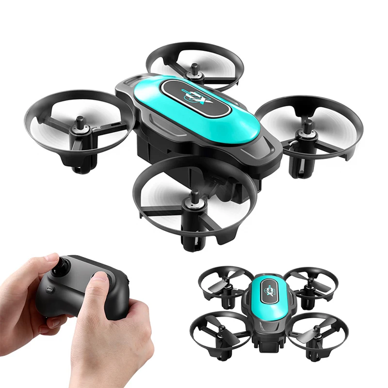 Small Flying Rolling R/C Quadcopter Simple Remote Control Drone Toy for Kids
