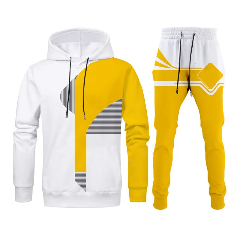 High Quality Custom Blank Polyester Sport Tracksuits Set For Men