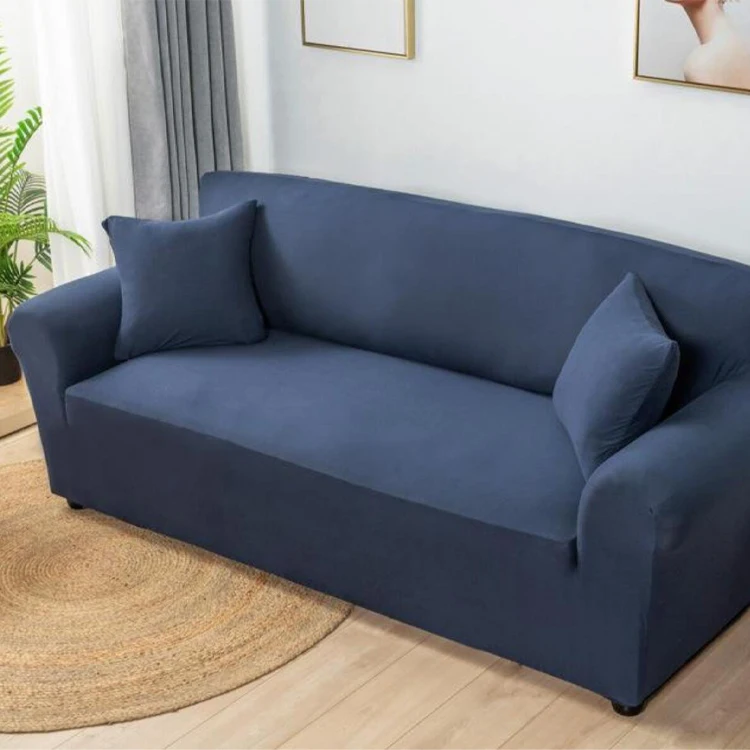 Трикотажный защитный жаккардовые эластичные чехол housse de канапе диван в форме буквы L крышка 3 Seater Set