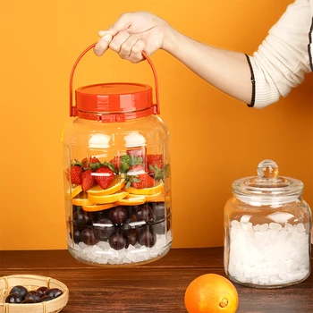 16L Large Chinese Container Jar for Kitchen Storage for Kimchi Pickled Garlic PC Large Screw Cap Lid Glass for Giveaways