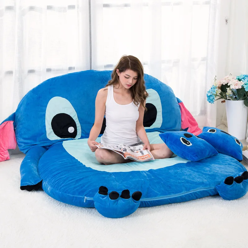 Toddler Adult Foldable 200cm Cartoon Ted Sofa - Soft Plush Kids