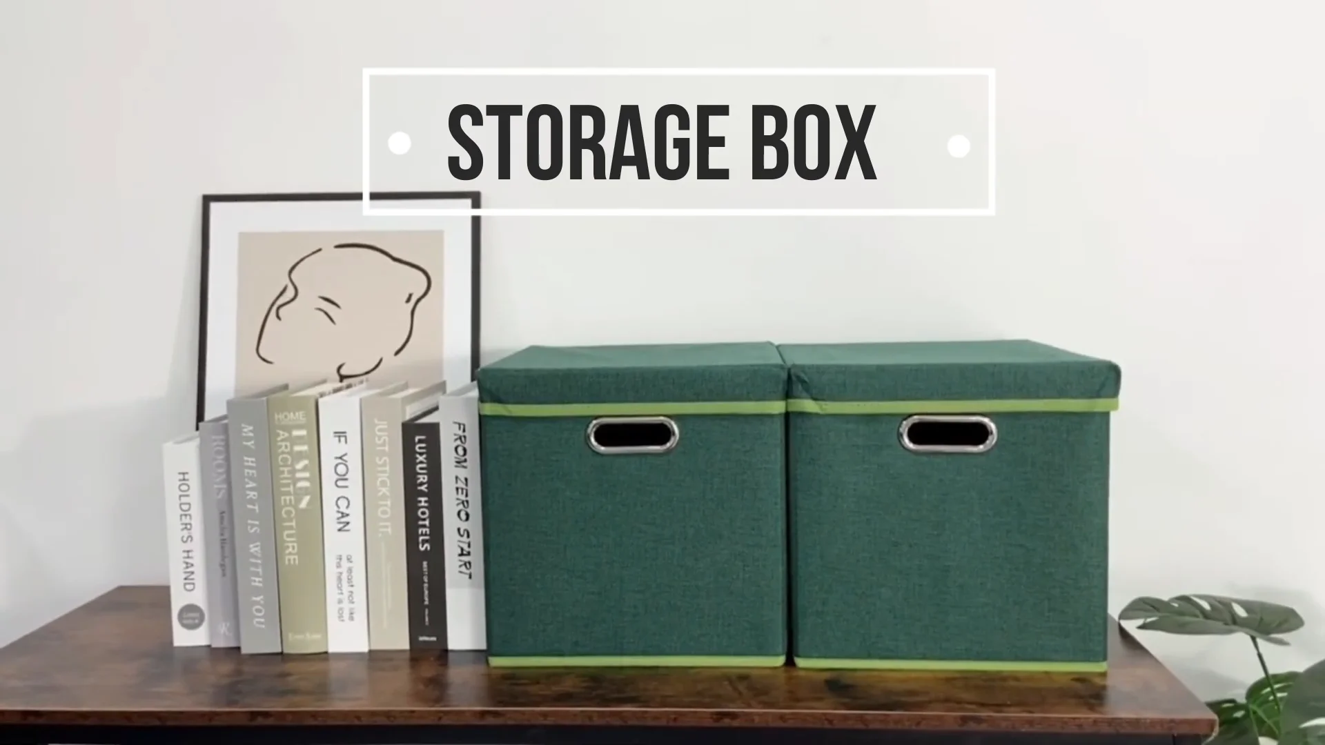 Customized Large 30*30 Cube Wardrobe Organizer Boxes Folding Canvas