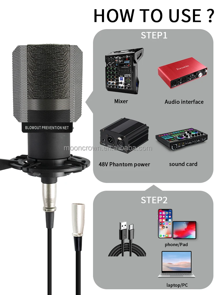 ZX-797 Condenser Microphone - Professional Recording Studio