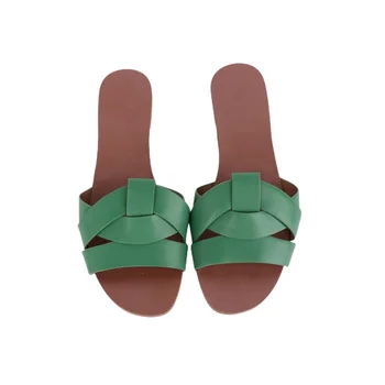 Women's Light-Weight Anti-Slip Sandals Soft Sole House Slides Color Options Summer Outdoor Slippers Rubber PU Insole Material