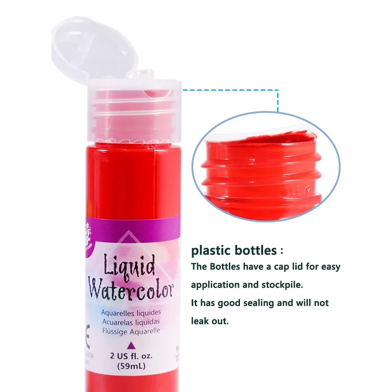 Хит продаж 8 видов цветов жидкости акварельных красок для детей 100% нетоксичные краски для лица для детей