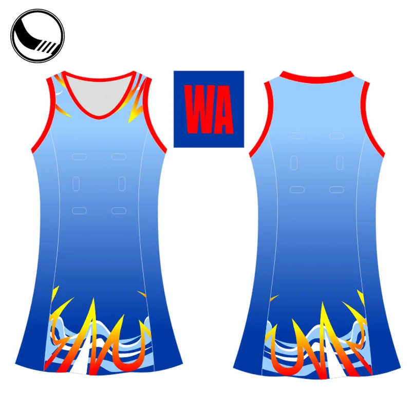 Sublimation Custom Girls White Netball Skirt