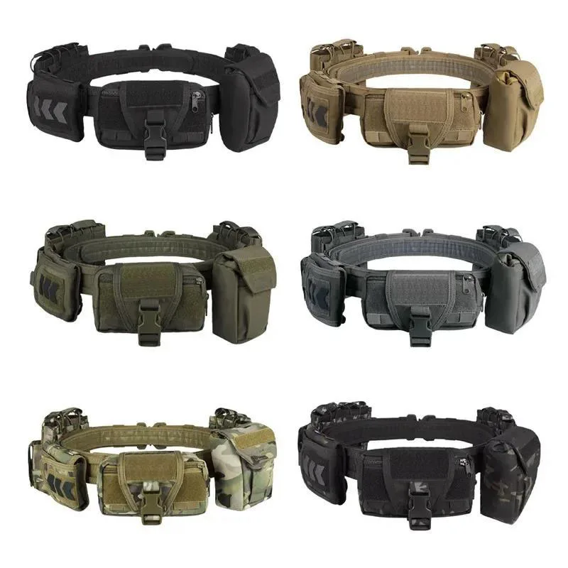 Multifunctional Tactical Waist Bag Outdoor Climbing Storage Hiking Hunting Tactical Pouch Unloading Training Belt Pocket Bag