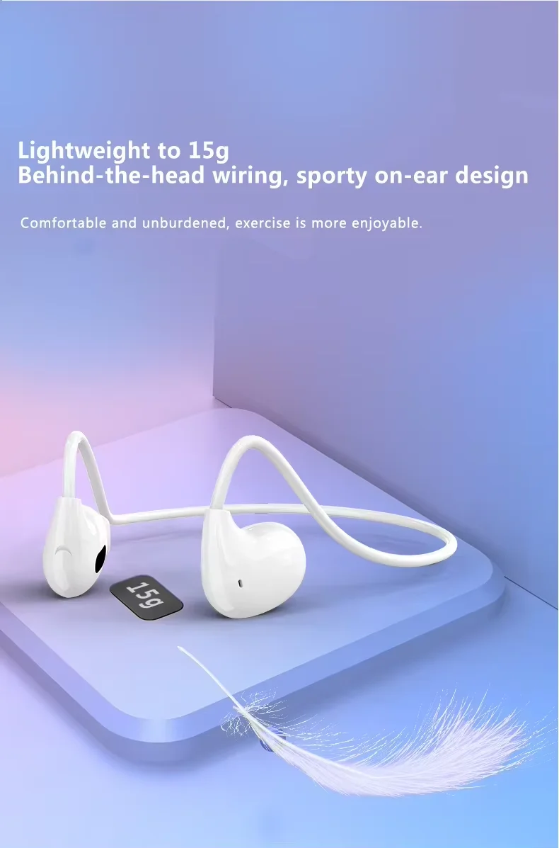 Pro Air Sport Neckband Wireless Headphones Hot Sale VV4 Over-the-Ear Earbuds LED Battery Indicator Touch Control BT 5.3