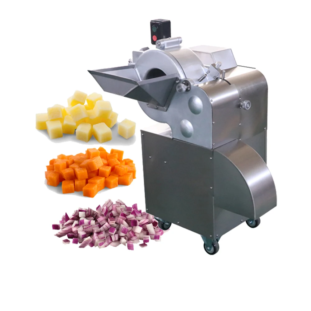 High-Efficiency Cutter with Big Capacity Multifunctional Vegetable and Potato Slicing Dicings Strips Cube Machine New
