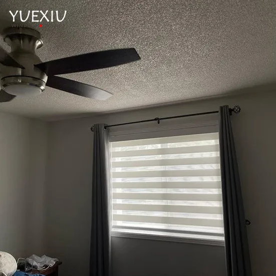 Custom Google Home App Remote Control 38Mm Australia Style Blackout Curtain Electric Motor Roller Zebra Blind